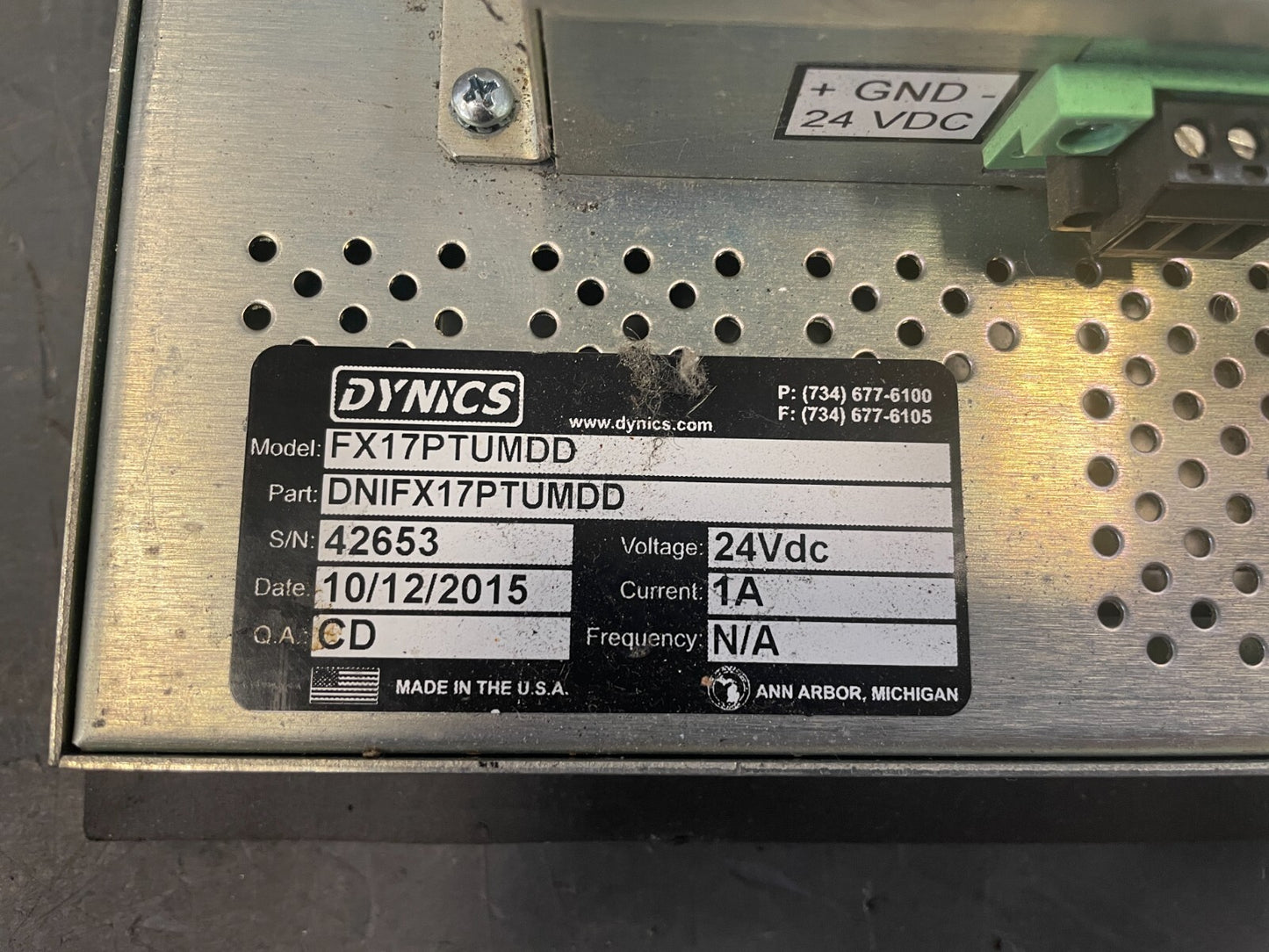 Dynics FX17PTUMDD Black 17-Inch LCD Touch Screen Industrial Computer Panel