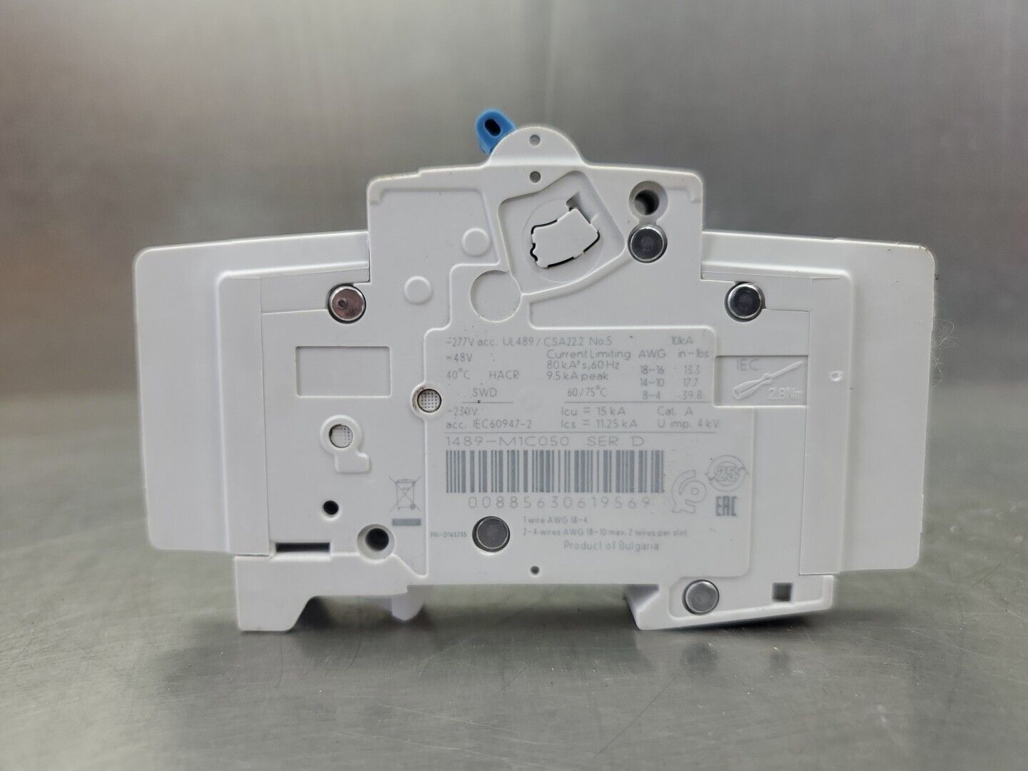 Allen Bradley 1489-M1C050/D Circuit Breaker, 1 Pole 277V 5A. 4E-35