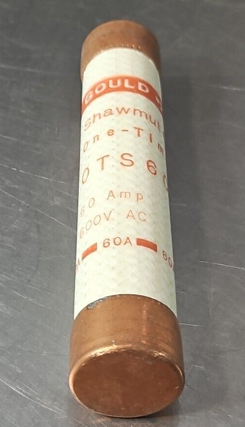 Gould Shawmut OTS-60 One Time Class K5 Fuse 600VAC 60A loc4E18