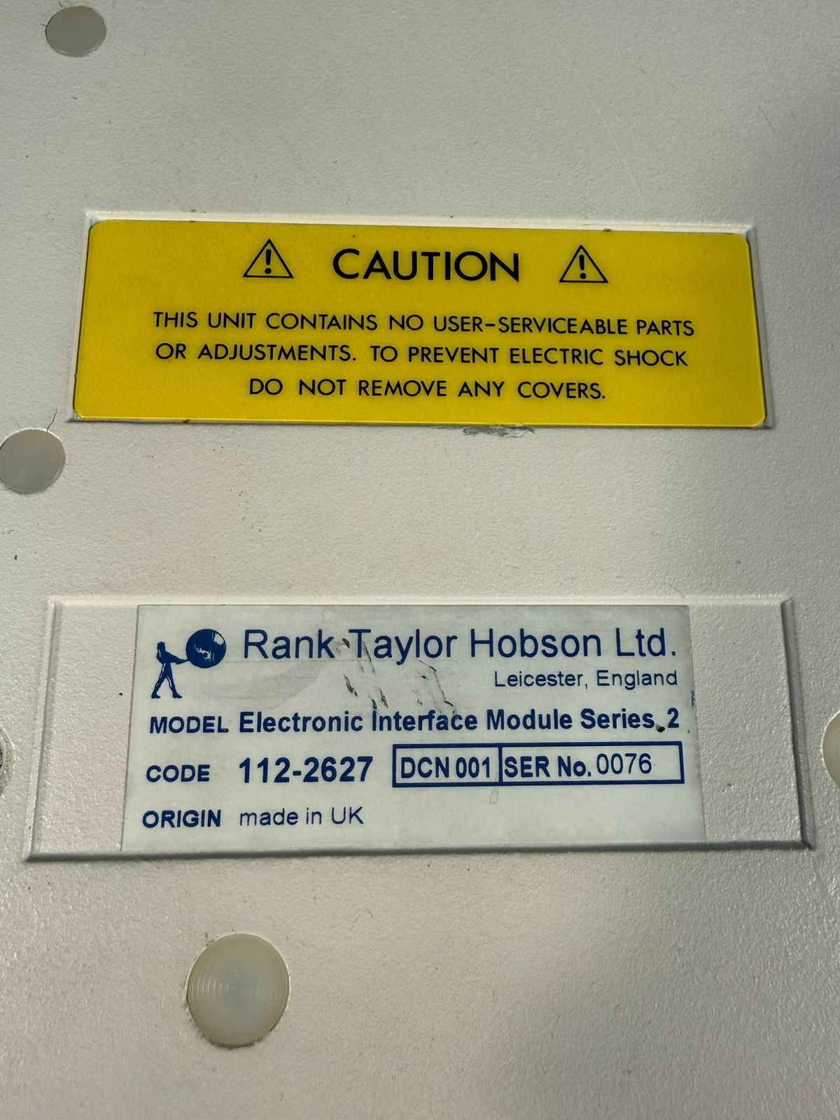 Taylor Hobson 112-2627 Electronic Interface Mod. Series 2 (10.3.1)