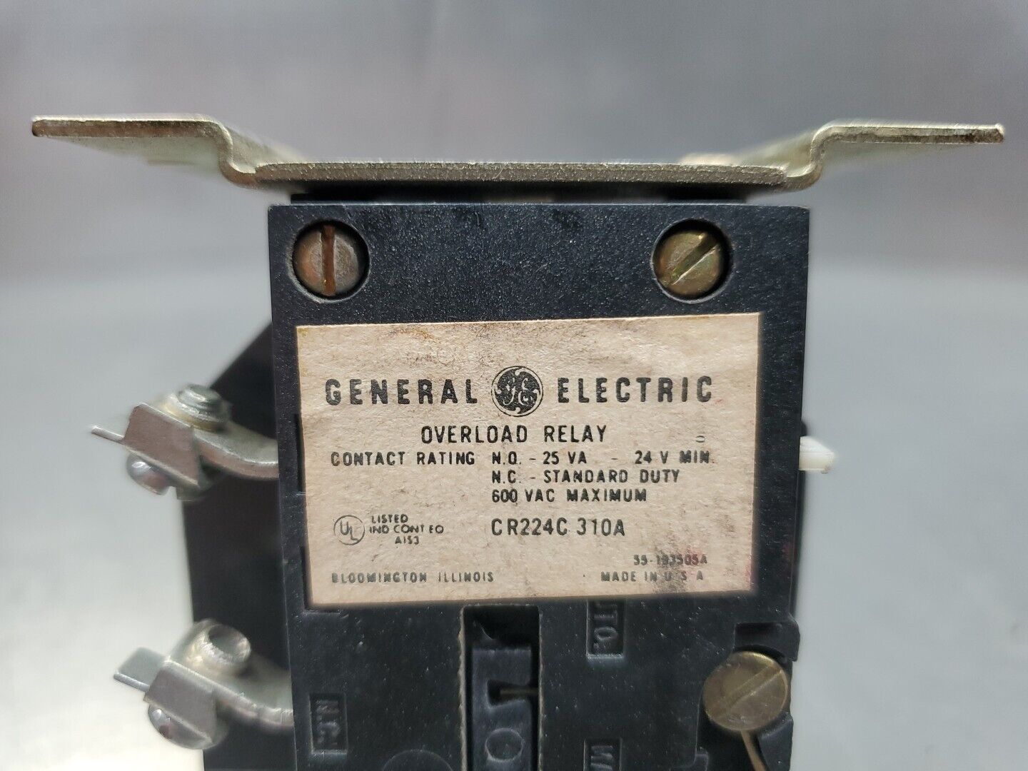 General Electric CR224C 310A Thermal Overload Relay. 4E-29