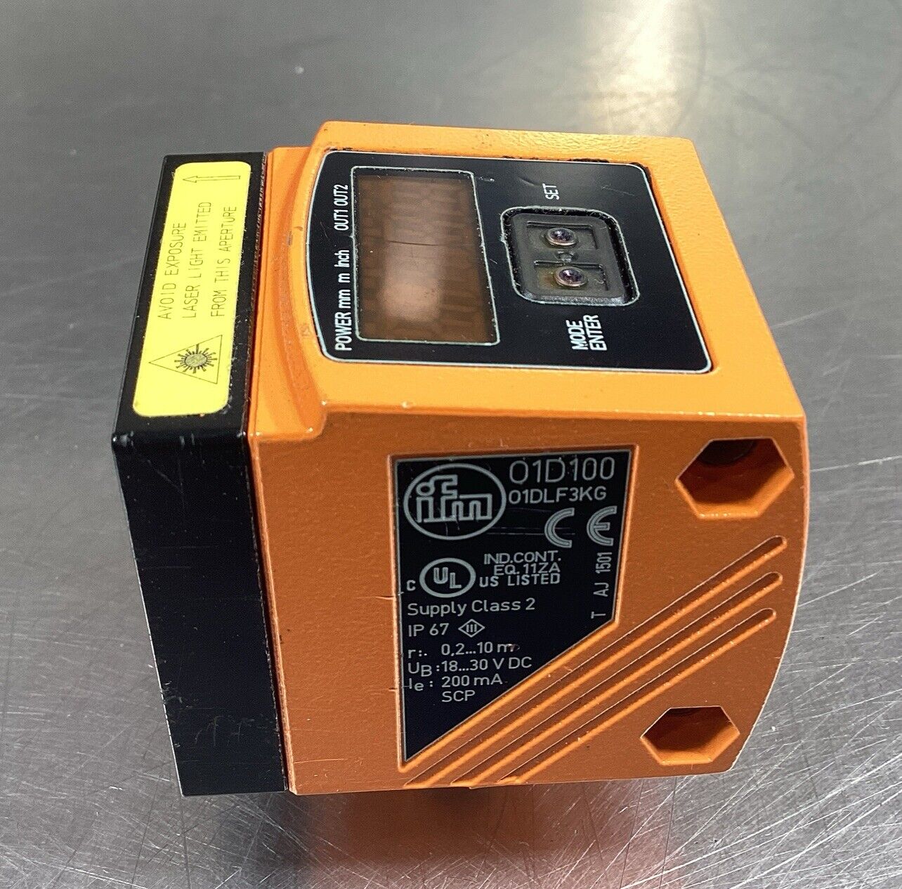 IFM  O1D100  Photoelectric Distance Sensor 18…30VDC      3E-35