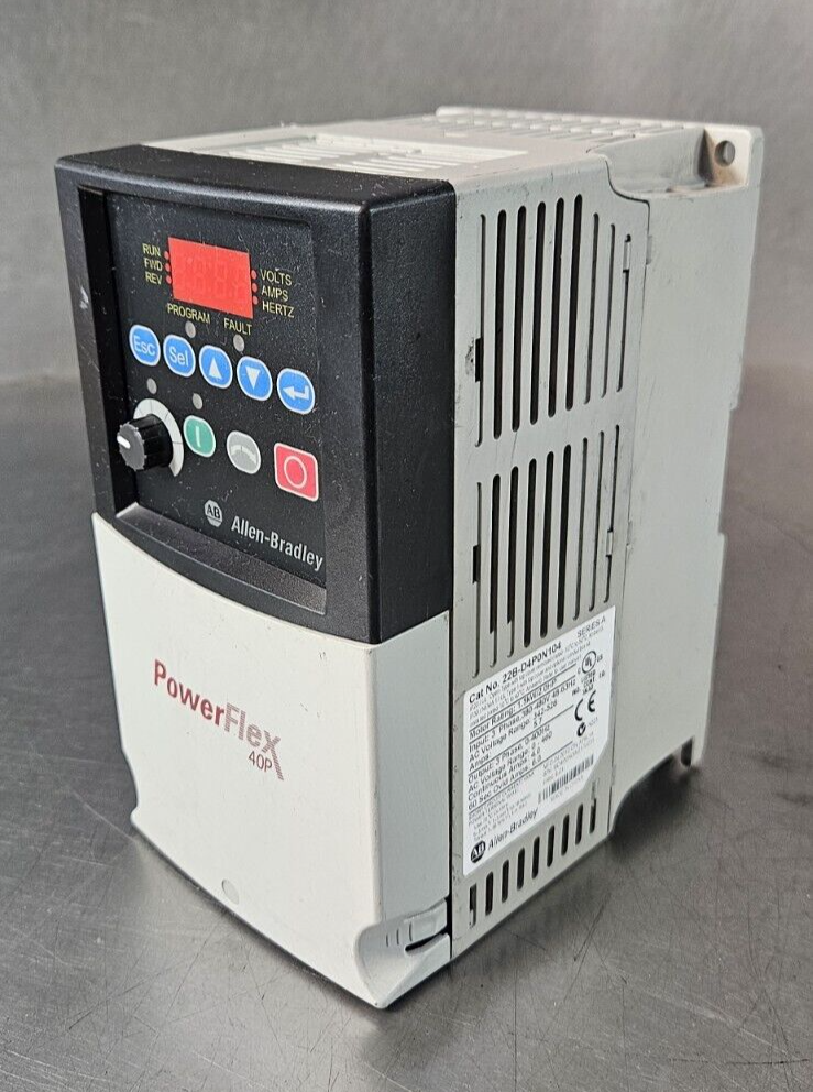Allen-Bradley 22B-D4P0N104 PowerFlex 1.5 kW 2 HP AC Drive (BIN744)