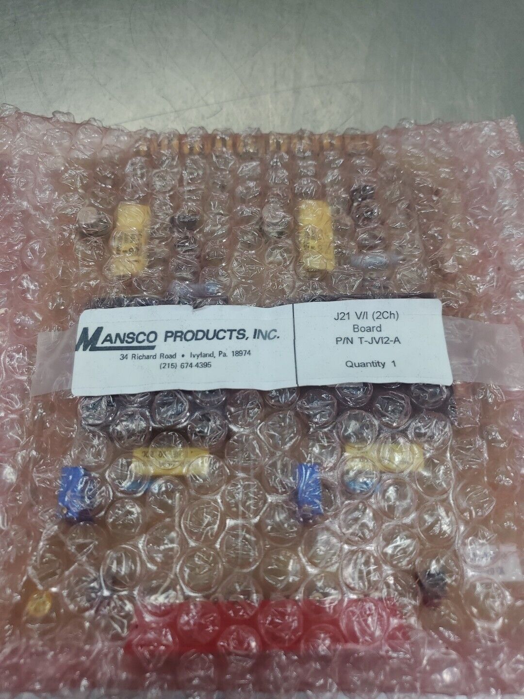 Mansco Products T-VI2-A J21 (2CH) V/I Board. 3D-2