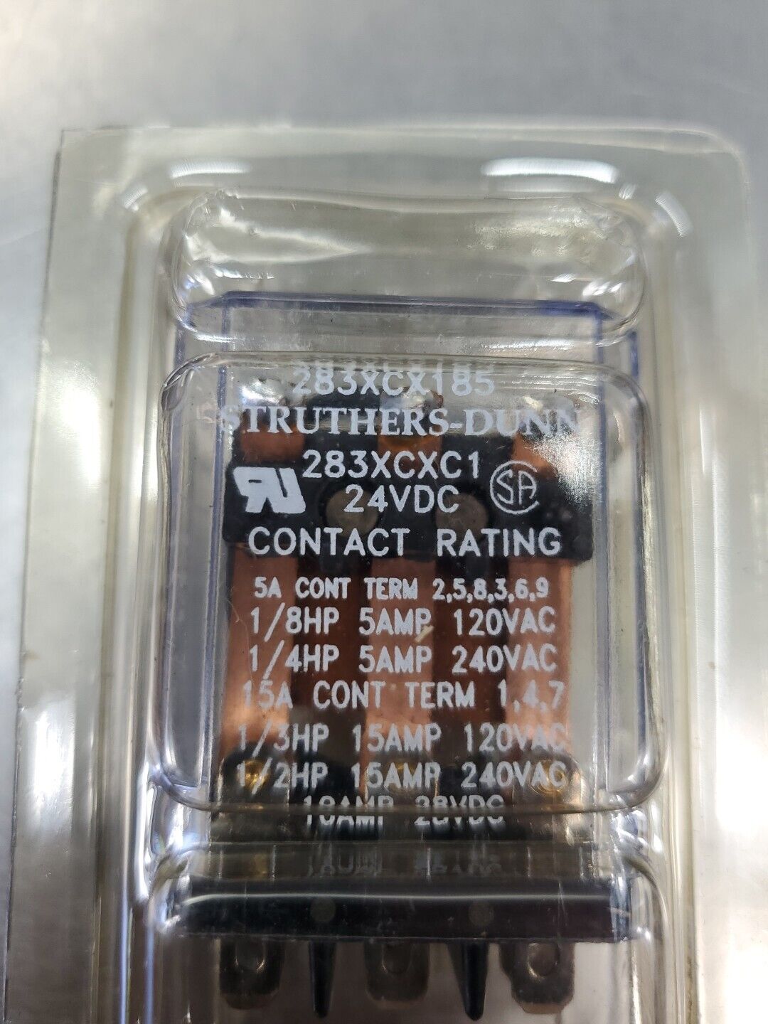 Struthers-Dunn 283XCX185 Electronic Relay, 15A 120-240VAC. 4C-38