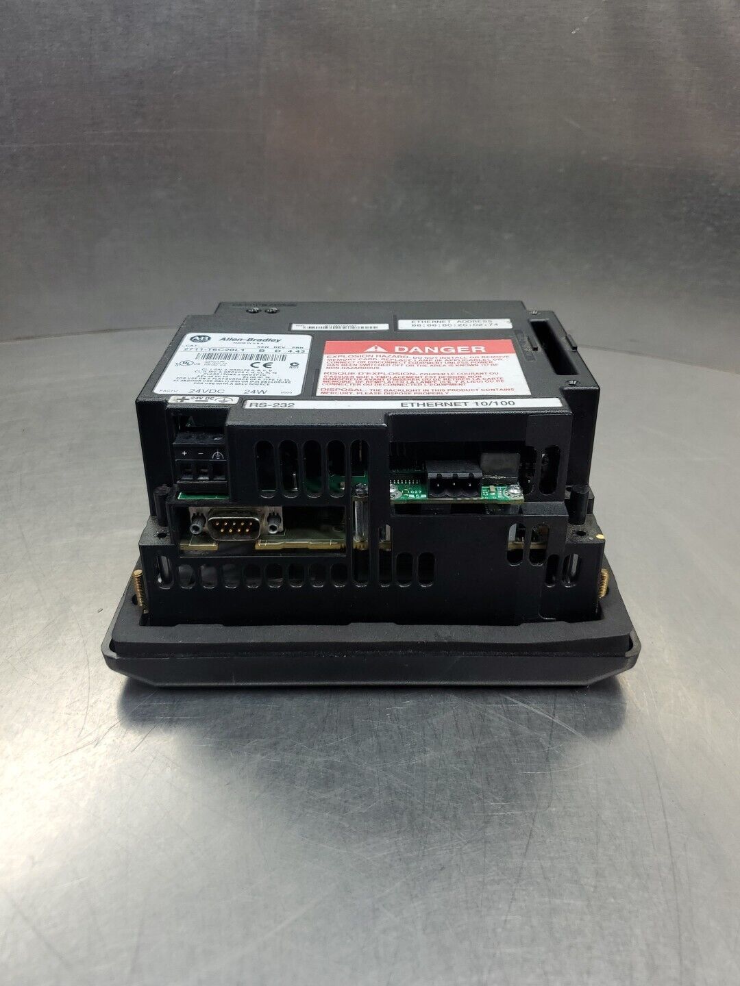 Allen Bradley 2711-T6C20L1/B FRN 4.43 PanelView 600 Panel. 2E