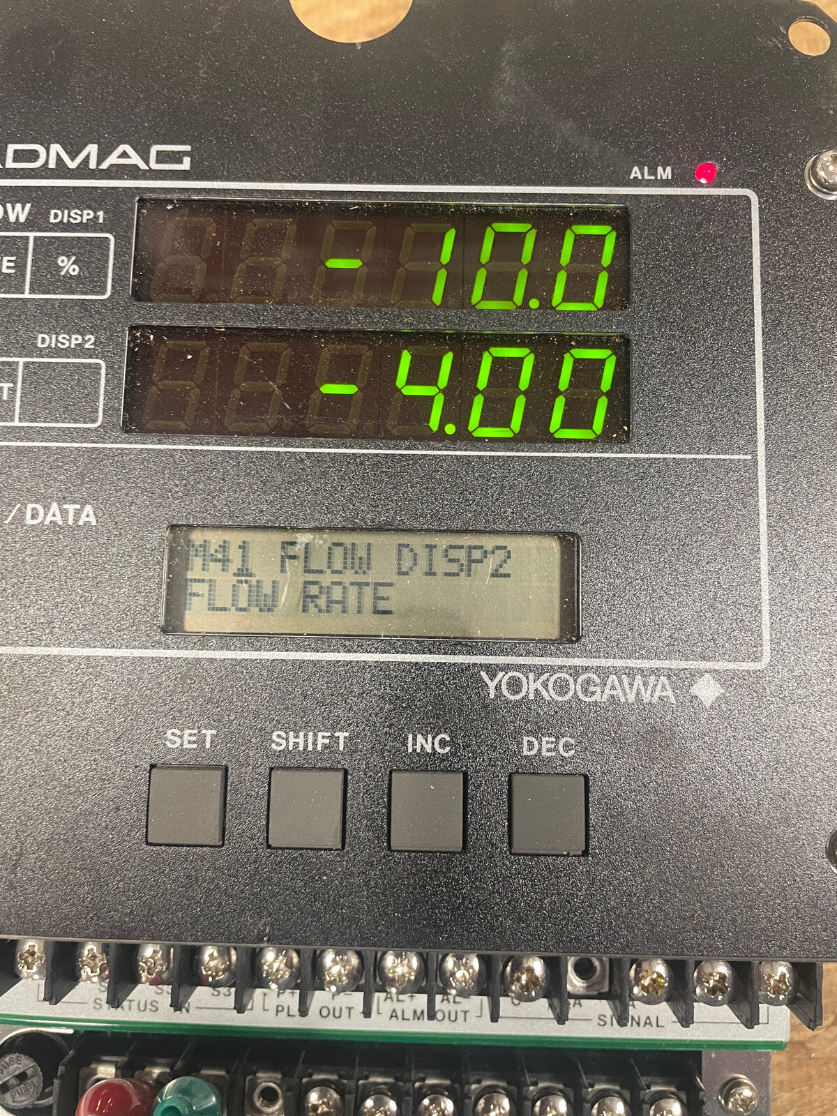 YOKOGAWA ADMAG MAGNETIC FLOW CONVERTER Display Controller @1B