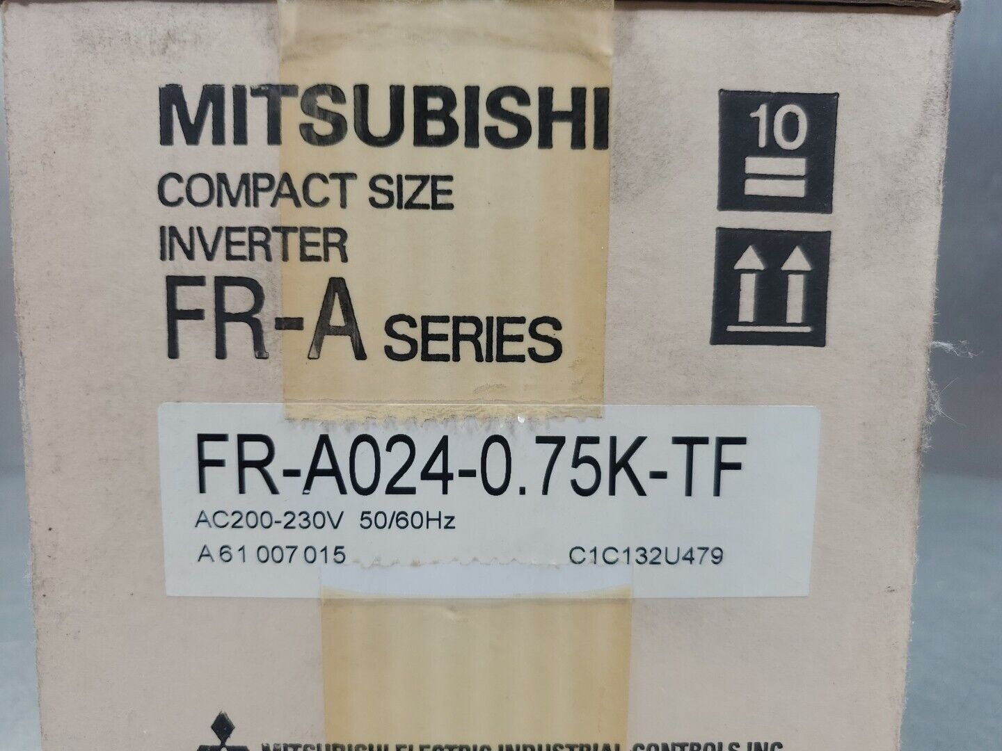 Mitsubishi FR-A024-0.75K-TF Compact Size Inverter, AC200-230V. 1E-25