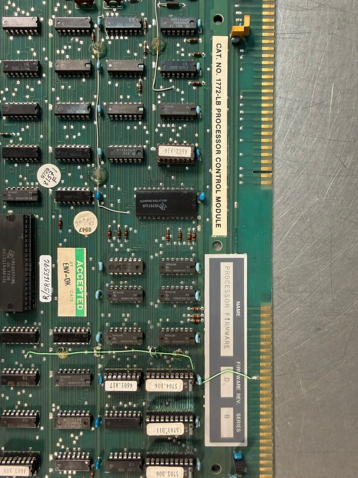 Allen Bradley Board 1772-LB /B Processor Firmware Rev. D (5.3.3)