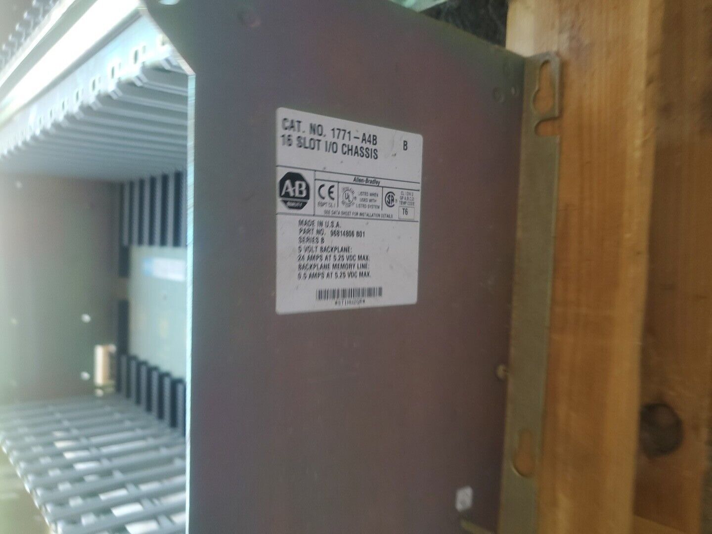 Allen Bradley 1771-A4B Ser B 16-Slot I/O Chassis. 3A-36