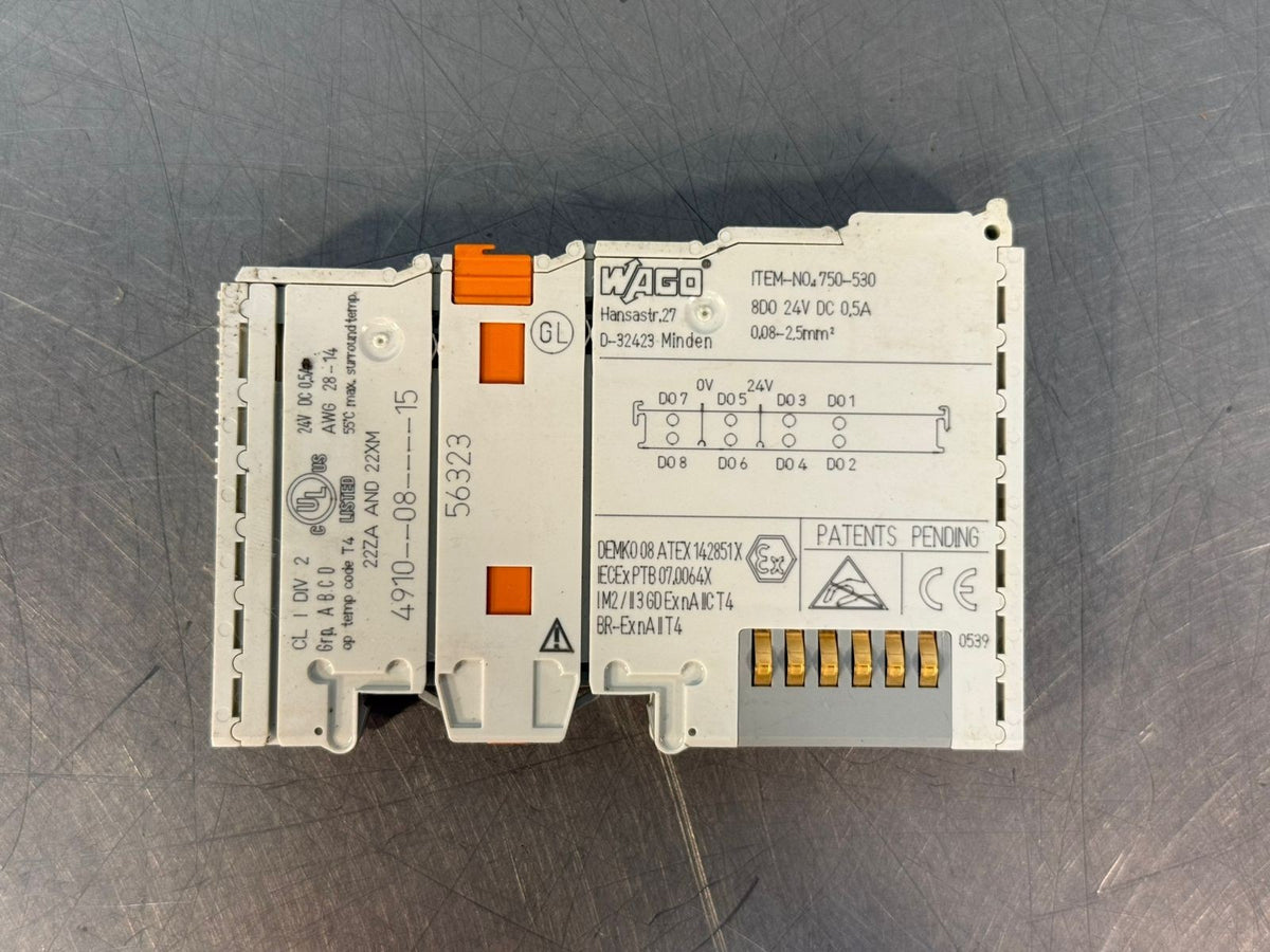 Wago 750-530 8 Channel Digital 24Vdc 0.5A (3.1.1)