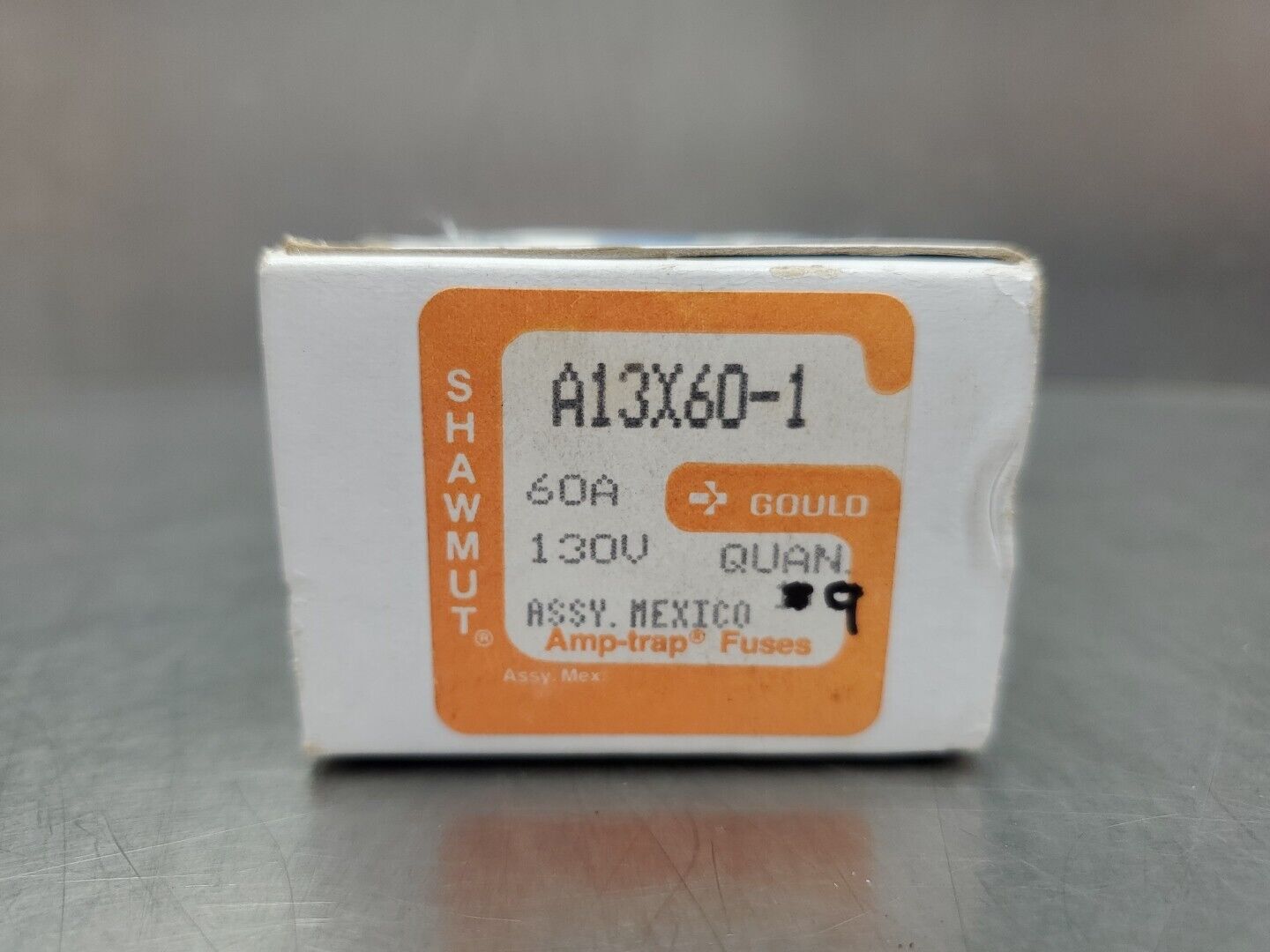 Gould Shawmut A13X60-1 Amp-Trap 60A 130V Fuses, Pack Of 9. 4D-40