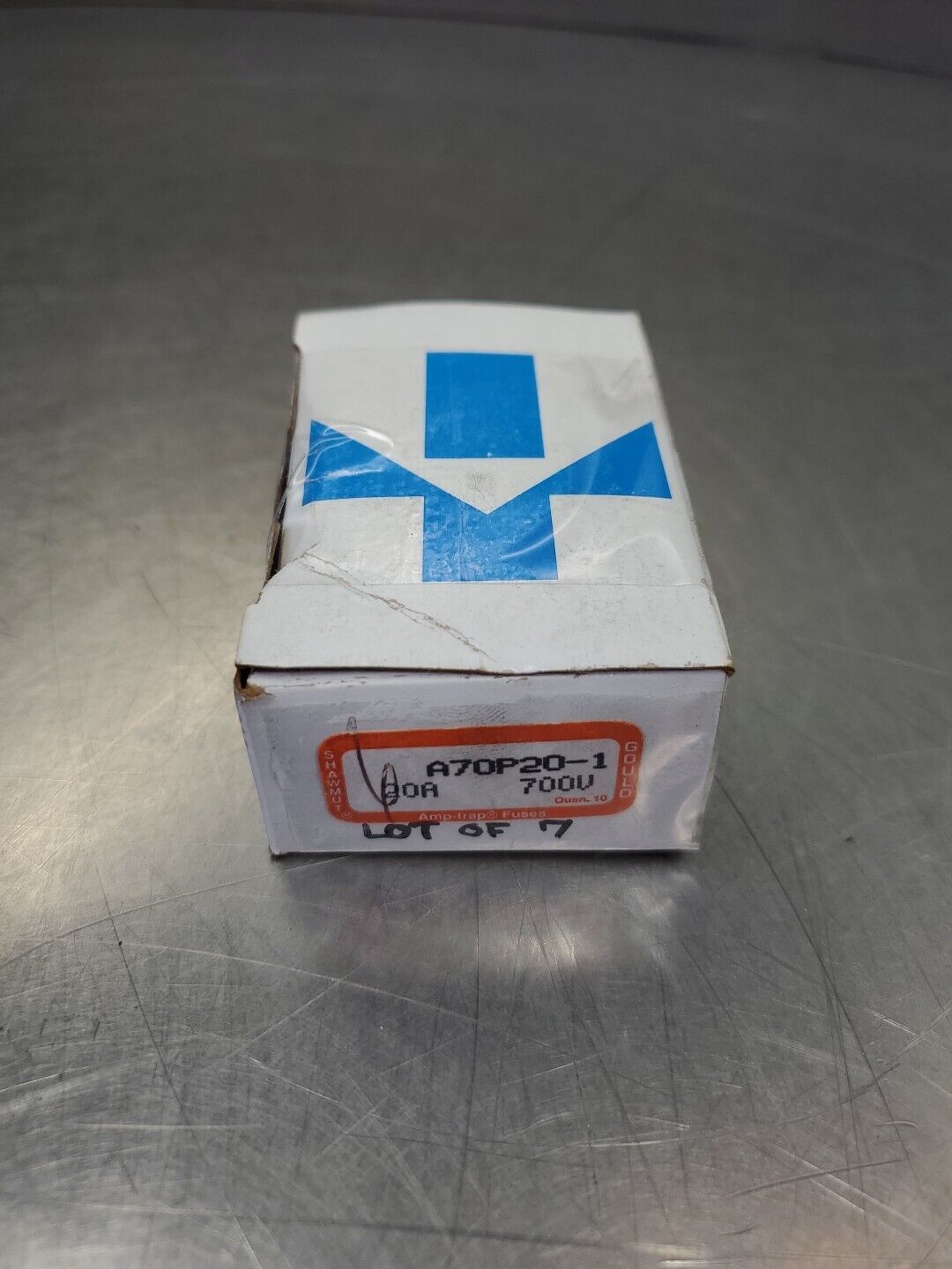 GOULD SHAWMUT AMPTRAP A70P20-1 FUSE, 20A 700V, Lot of 7. 4C-38