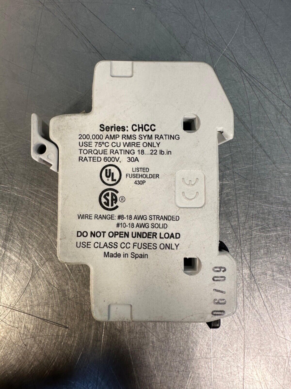 Bussmann Fuse Holder CHCC1D 30A 600V (4B-31)