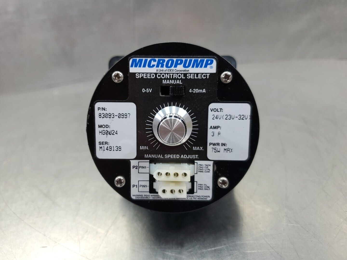 MICROPUMP 83093-0997 Speed Control Pump, 24V 3A 75W. 6E-5
