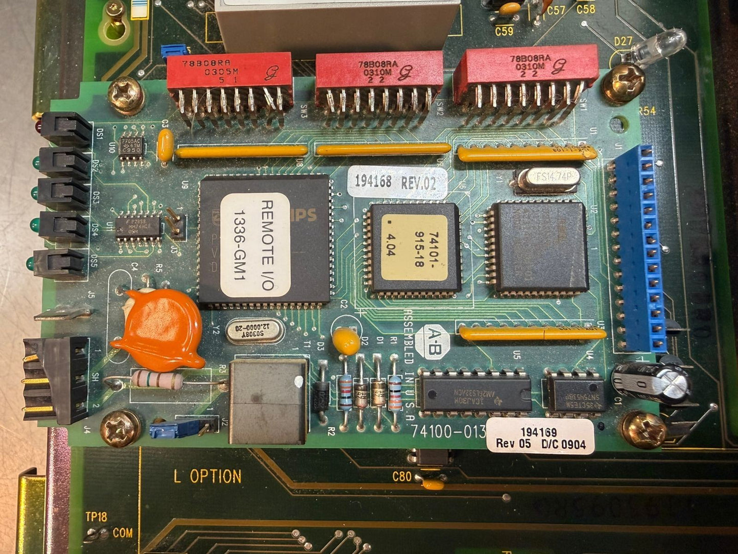 Allen Bradley Board 1336S-MCB-SP1B 74100-013 194169 REV 05 (9.3.3)