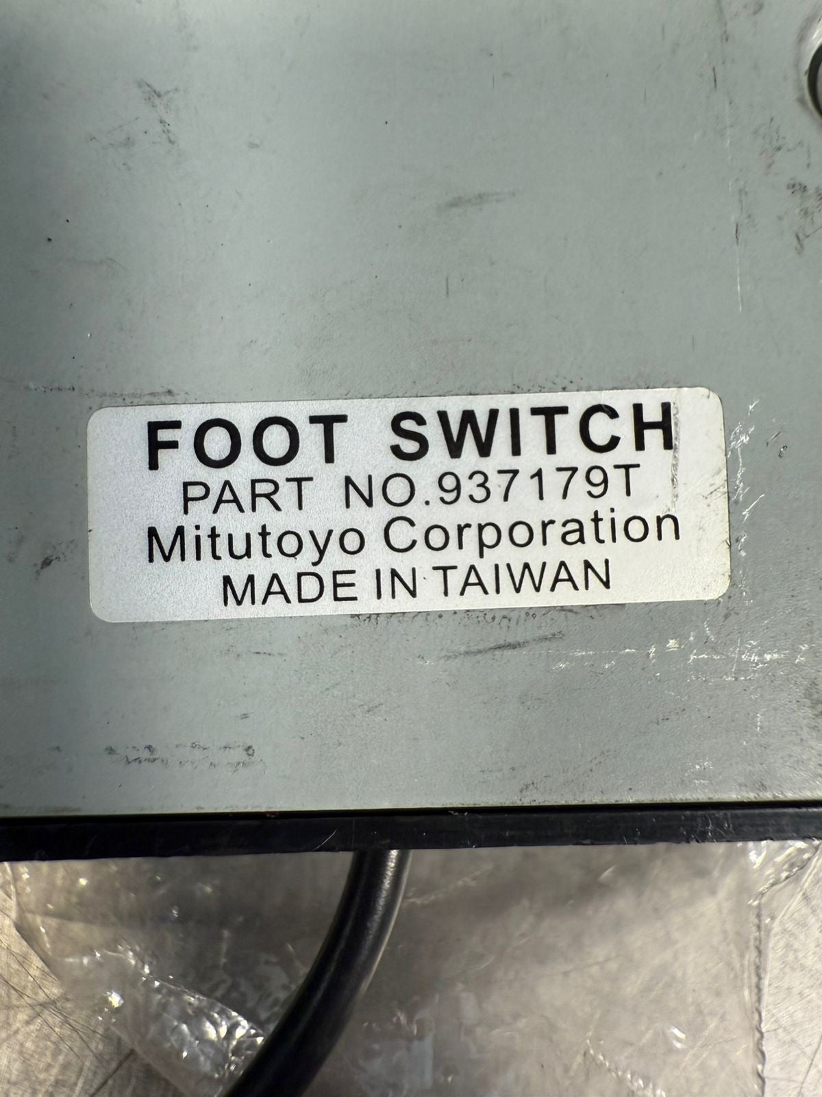 Mitutoyo 937179T Foot Pedal Switch (2.1.5)