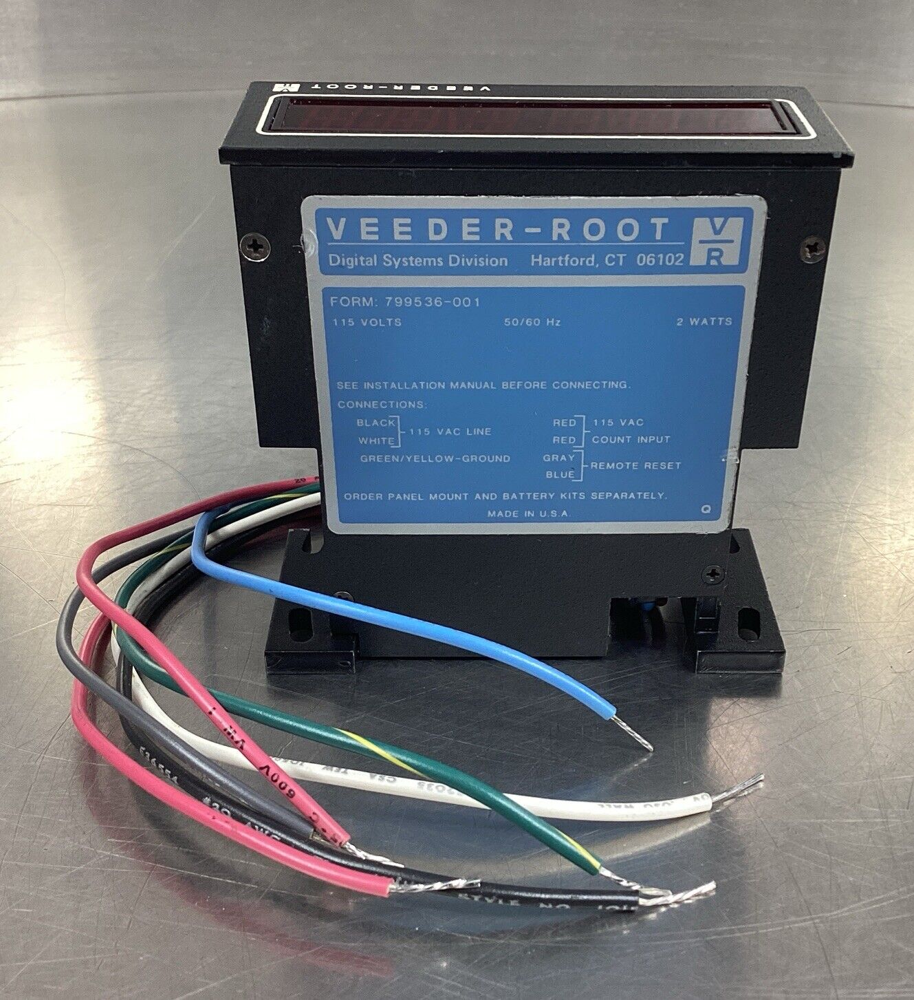 Veeder Root 799536-001 Electronic Totalizer 115V 2W 5C-2