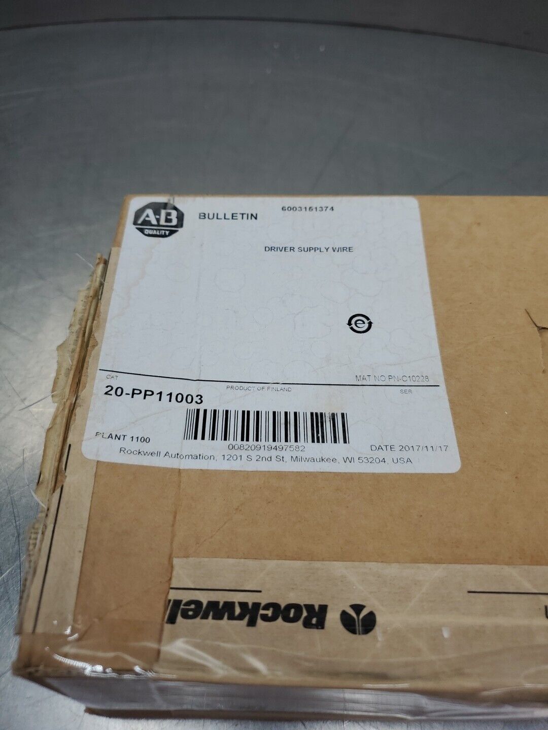 Allen-Bradley 20-PP11003 Driver Supply Wire. 4C-35