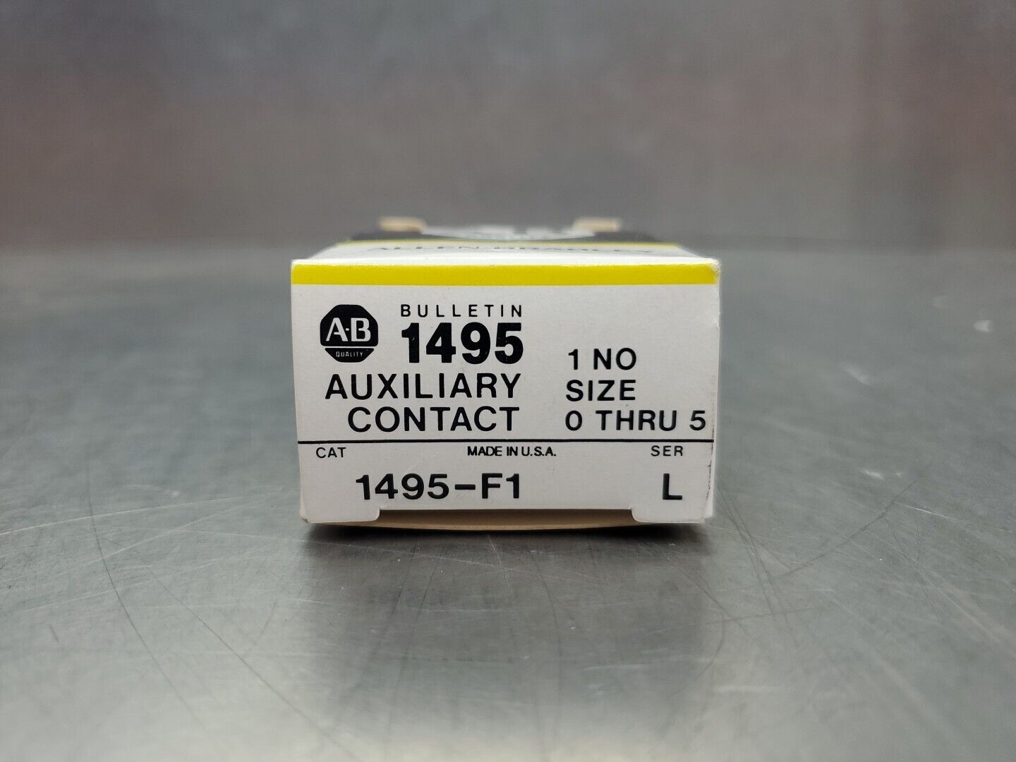 ALLEN BRADLEY 1495-F1 SER L (1 NO) Auxiliary Contact, 600VAC. 4D-42
