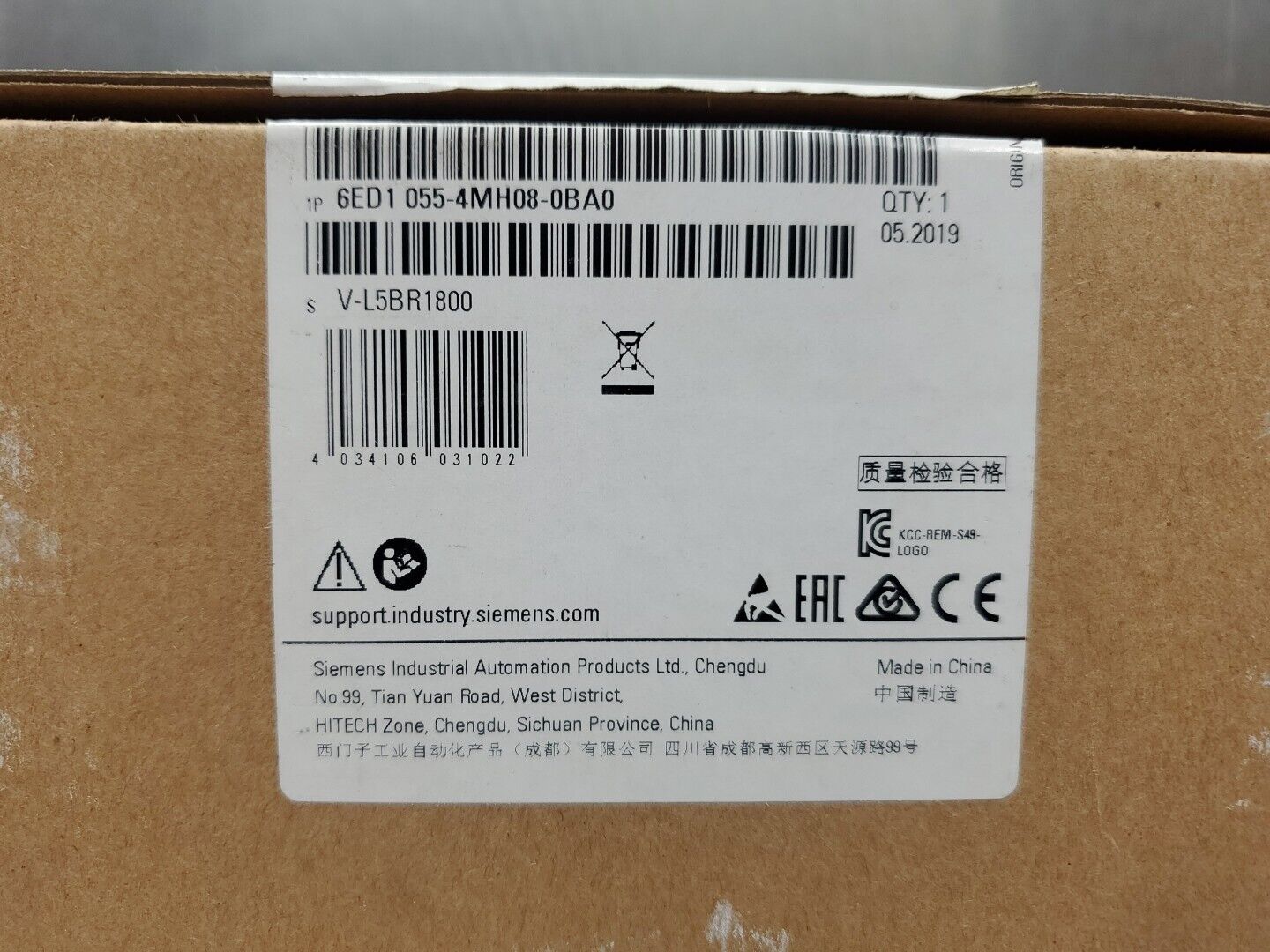 Siemens 6ED1 055-4MH08-0BA0 Text Display Device. 3C-22