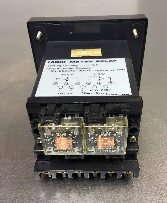 Hioki Meter Relay Model 2102 50kW 5A (200VAC 30VDC Resistance Load) 5D-31