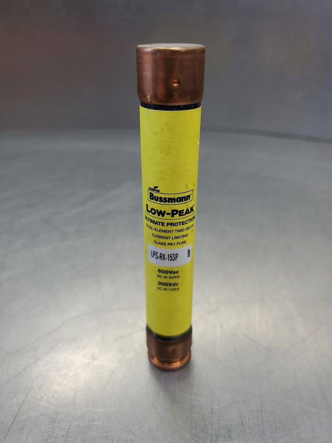 Bussmann LPS-RK-15SP 15AMP 600VAC/300VDC Time-Delay Fuse. 4D-34