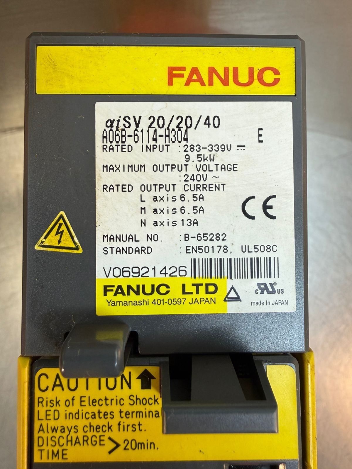 Fanuc A06B-6114-H304 Servo Amplifier (11.4.5)