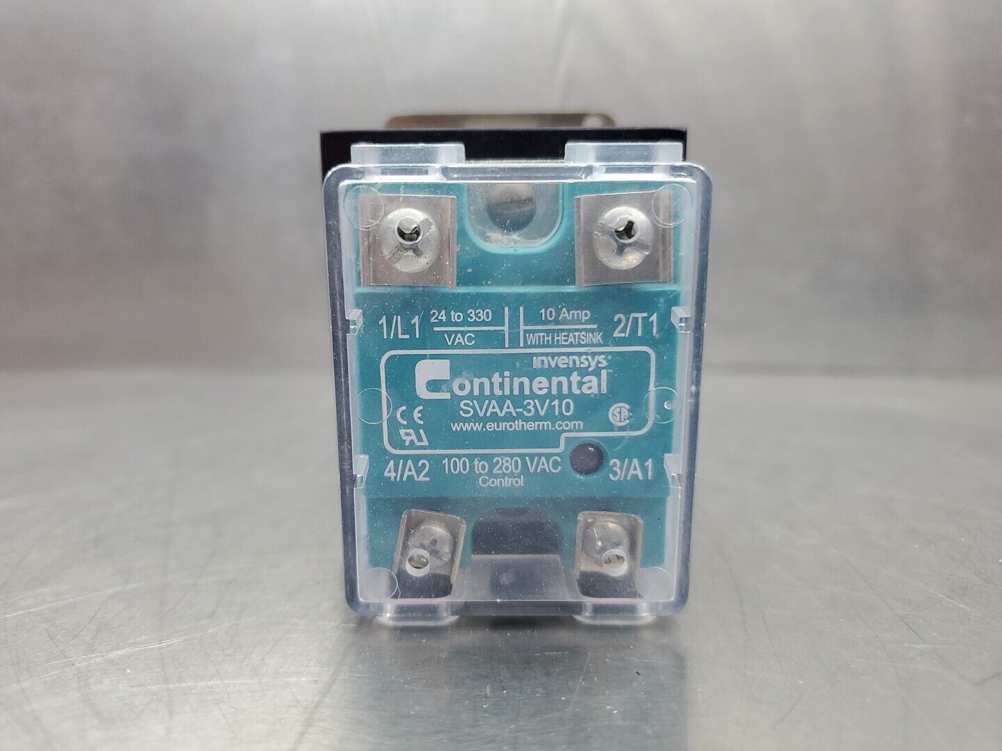 Eurotherm/Continental SVAA-3V10 10Amp 100-280VAC Solid State Relay. 4D-31