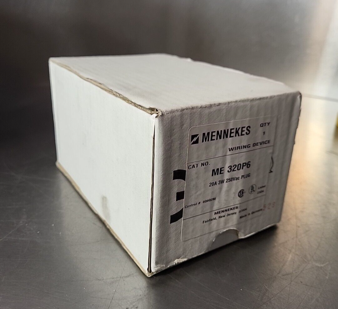 Mennekes 320P6 60602M 20A 2P 3W 250VA Loc 4D-18