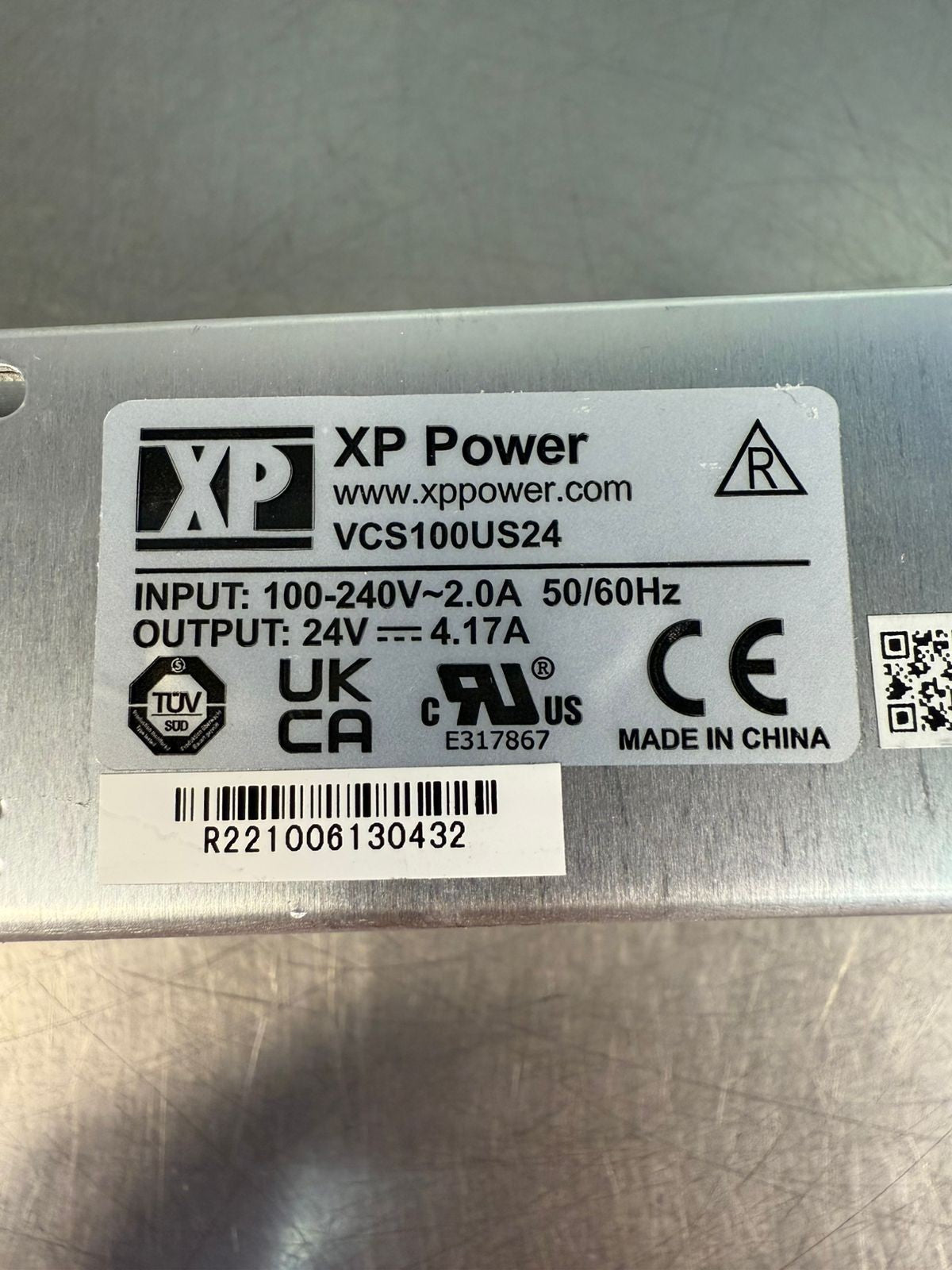 Xp Power VCS100US24 AC/DC Out. 24V 4.17A Inp. 100-240V (3.4.4)