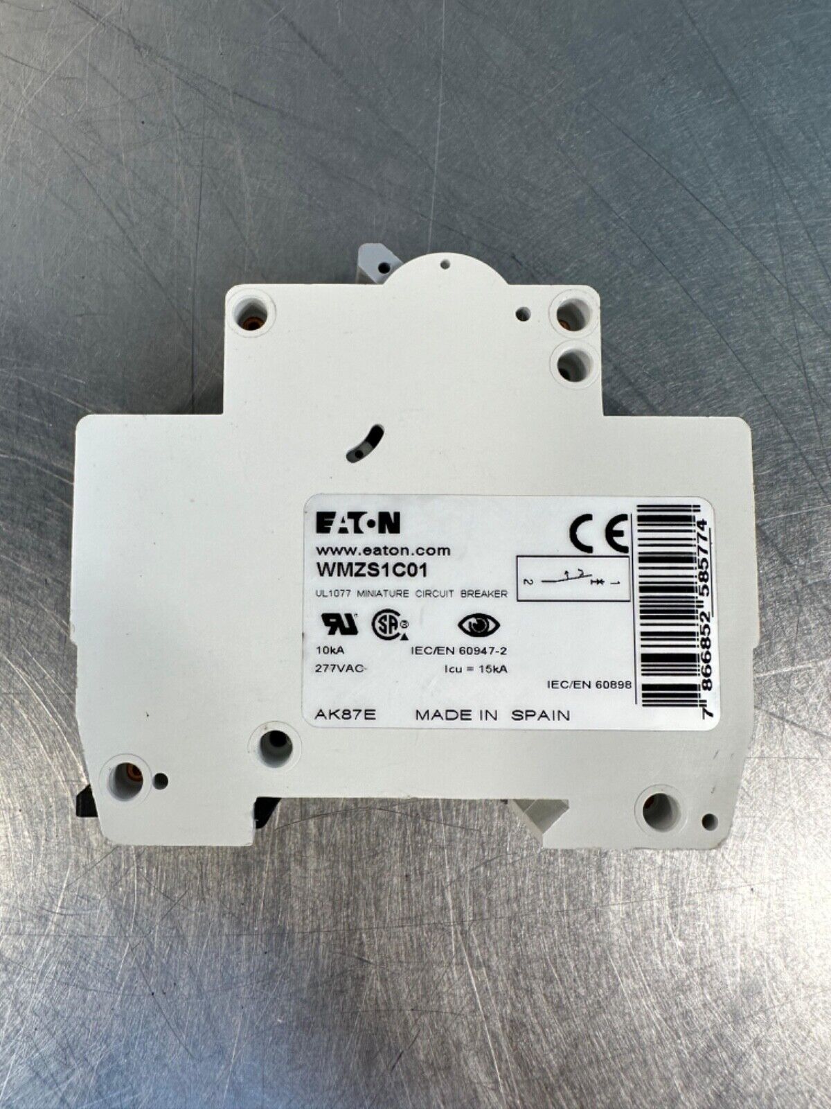 Eaton Cutler Hammer C1 WMZS1C01 230/400 V 1 Pole Circuit Breaker (4c-41)