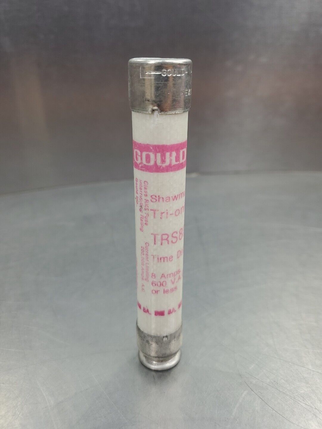 Shawmut TRS8R Tri-onic Time Delay Fuse, 8Amps 600VAC. 4D-38