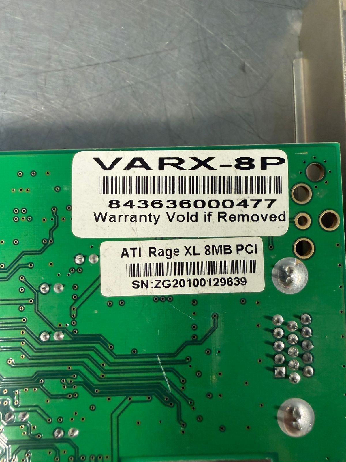 Ati Rage XL 8MB Pci Vga Desktop PC Video Graphics Varx-8P (5.4.3)