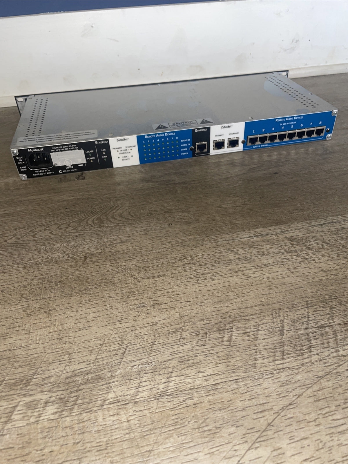 RANE Mongoose Remote Audio CobraNet Interface Digital Audio Matrix @bin1.5.2