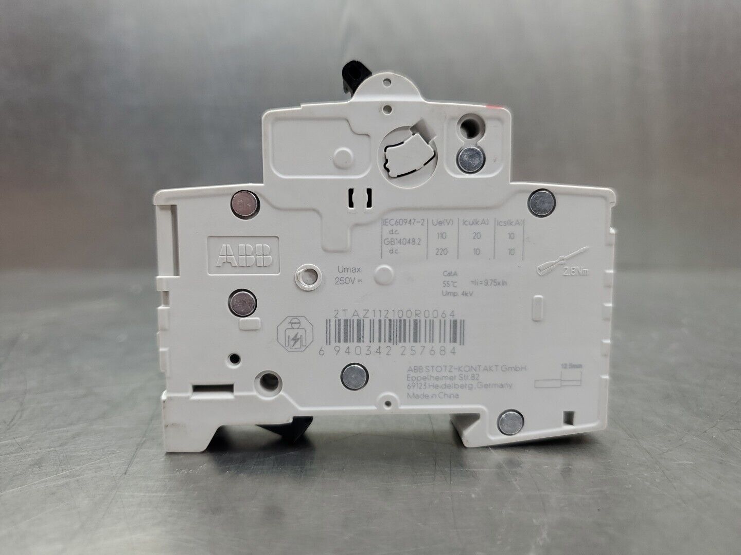 ABB S201M-C6DC Miniature Circuit Breaker, 6A 220V. 4D-36