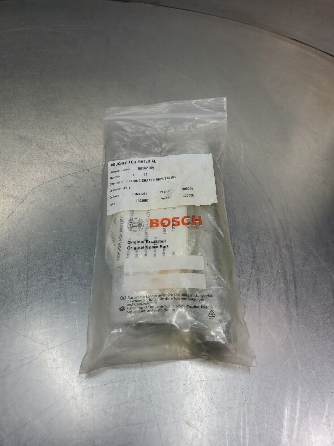 Bosch 56162169 Bearing Shaft Kit (030/25/11x183) 6E-4