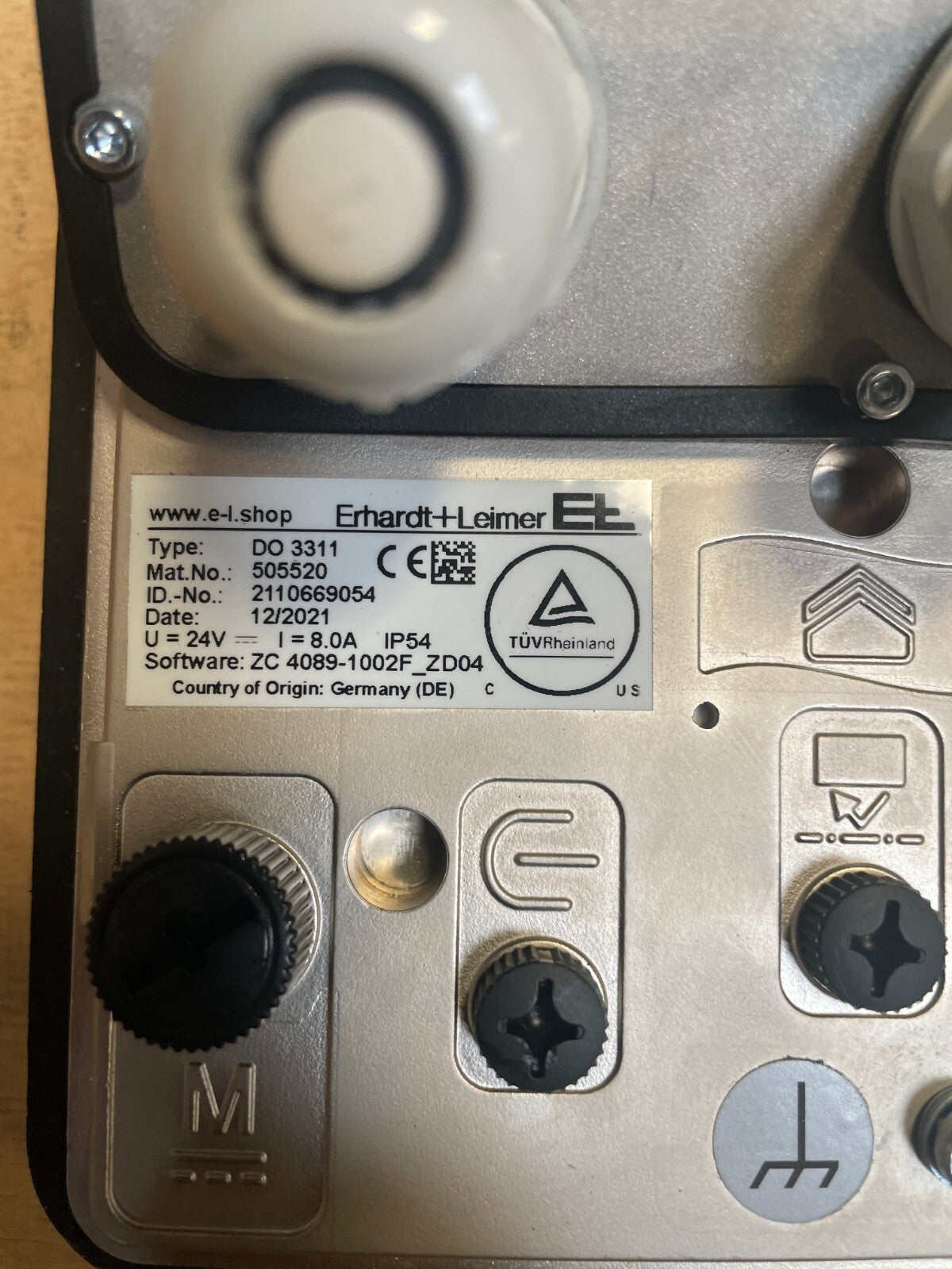 Erhardit+Leimer DO-3311 Adjustable gain/actuating Speed SYSTEMS FOR WEB GUIDING