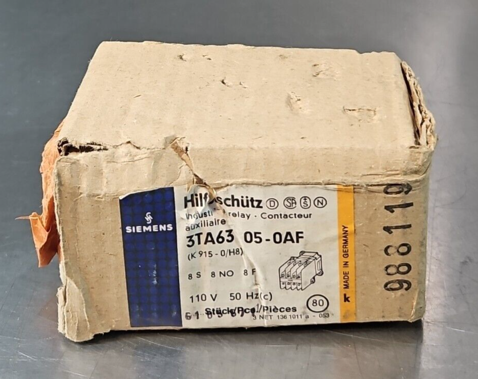 Siemens 3TA6305-0A Auxiliary Contactor . (BIN334)
