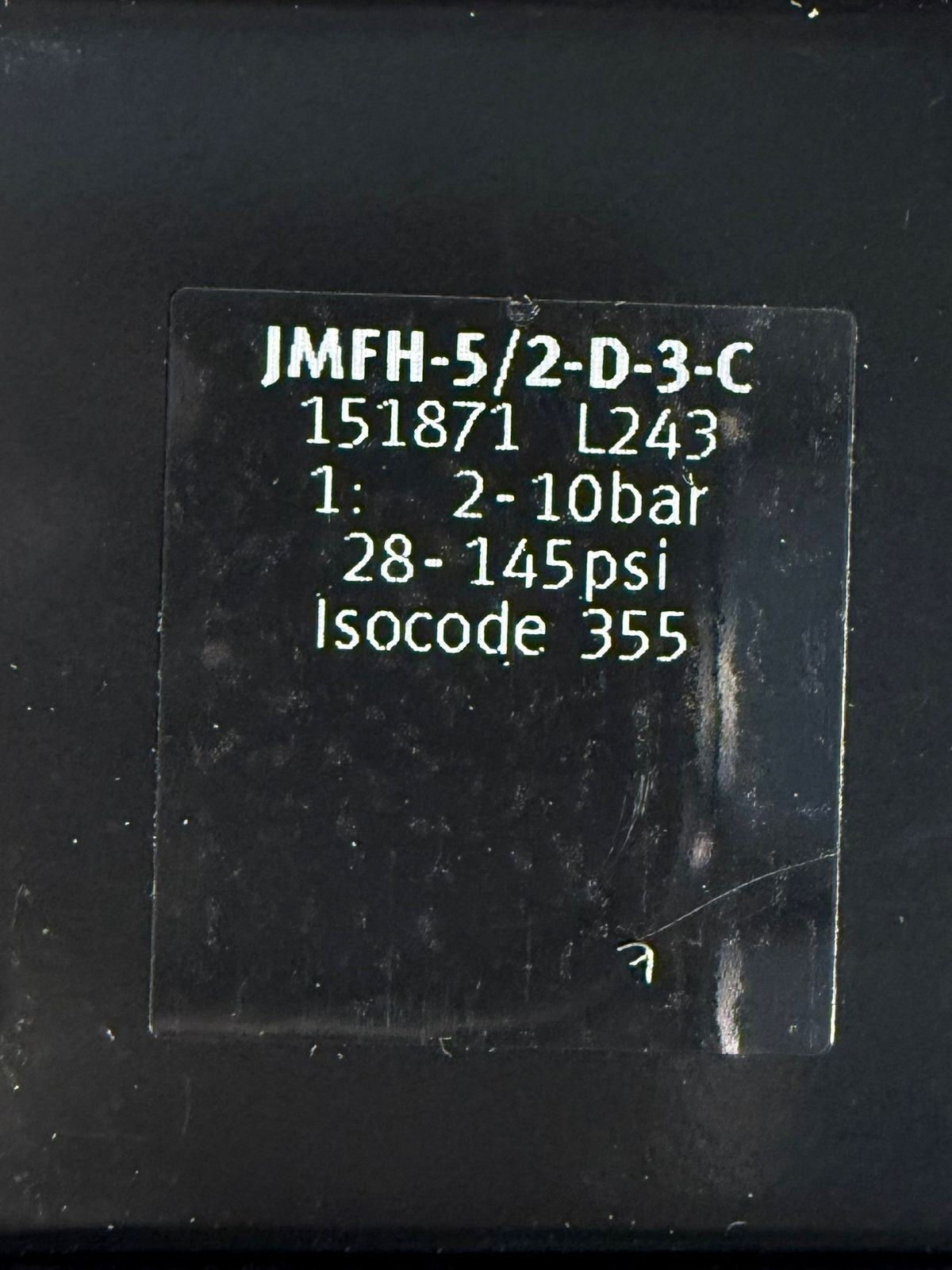 Festo Valve JMFH-5/2-D-3-C 151871 2-10bar 28-145Psi Isocode 355 (4.2.3)