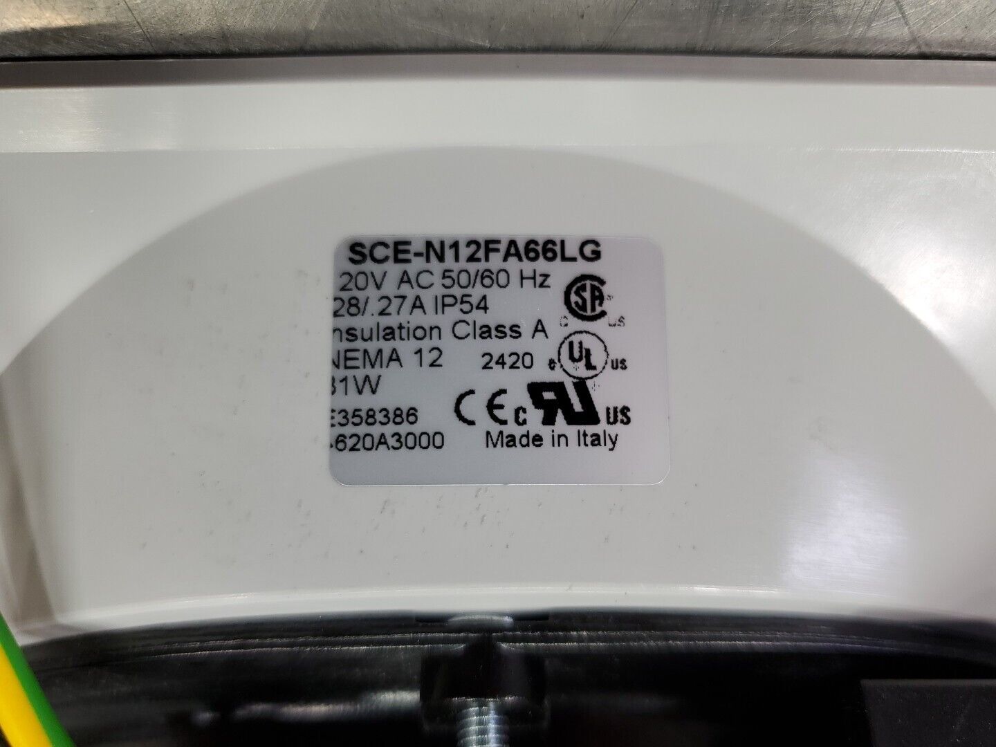 Saginaw Control Engineering SCE-N12FA66LG 20V Fan Assembly. 4D-33