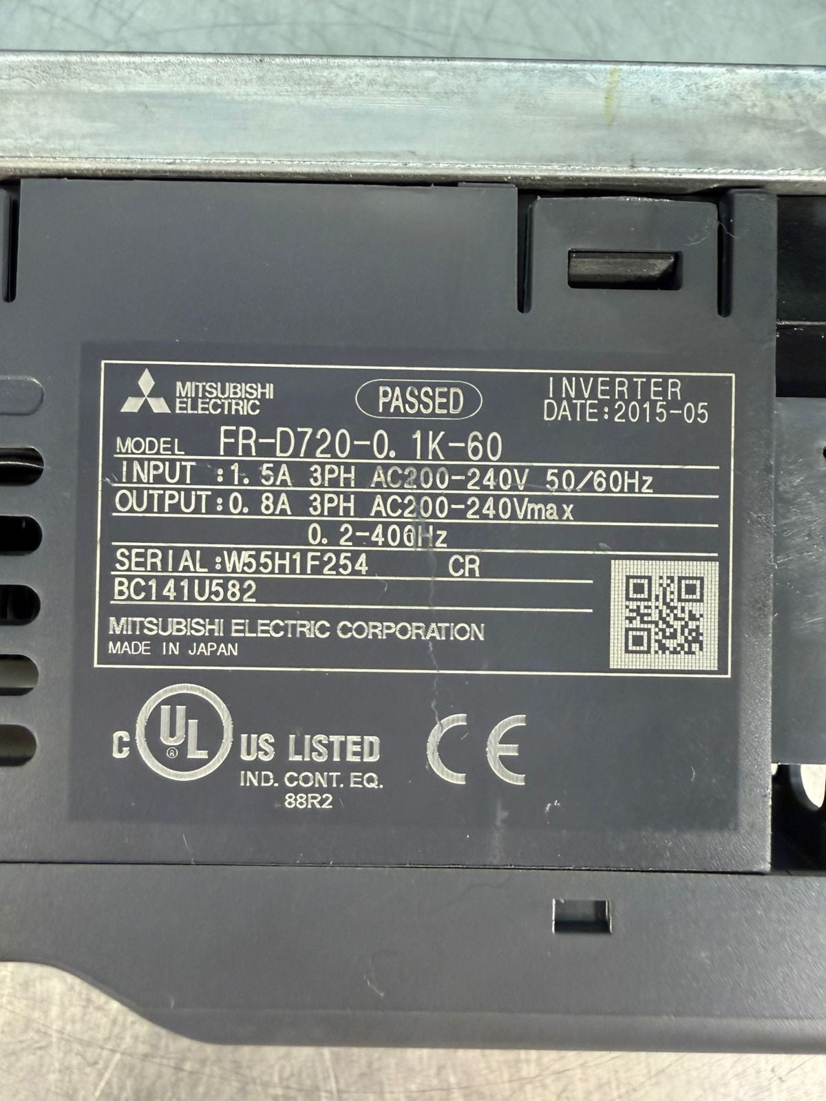 Mitsubishi Electric FR-D720-0.1k-60 Inverter Drive (6.4.2)