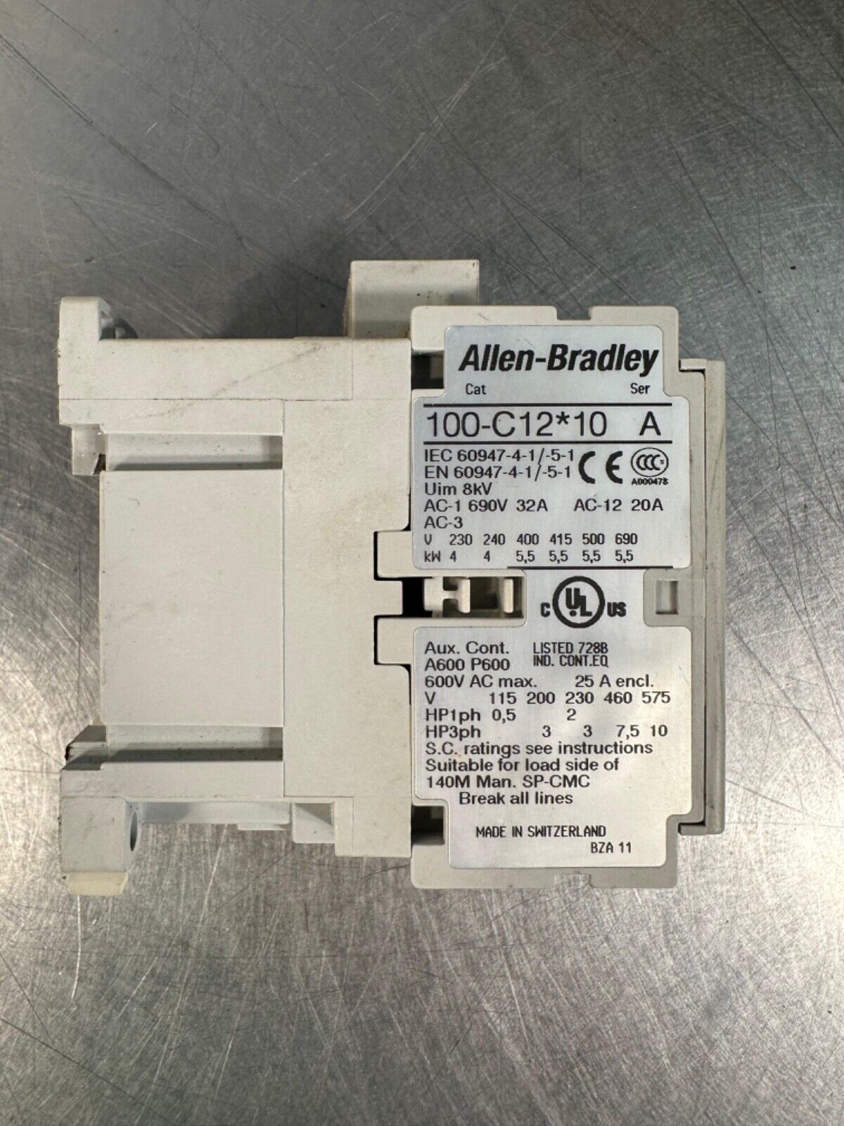 Allen- Bradley 100-C12*10 Series A Contactor (4D-41)