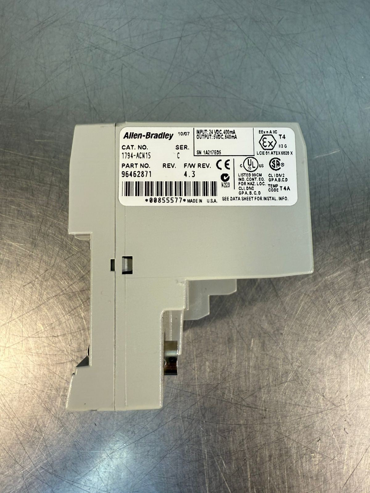 Allen Bradley 1794-ACN15 /C FW 4.3 (2.1.2)