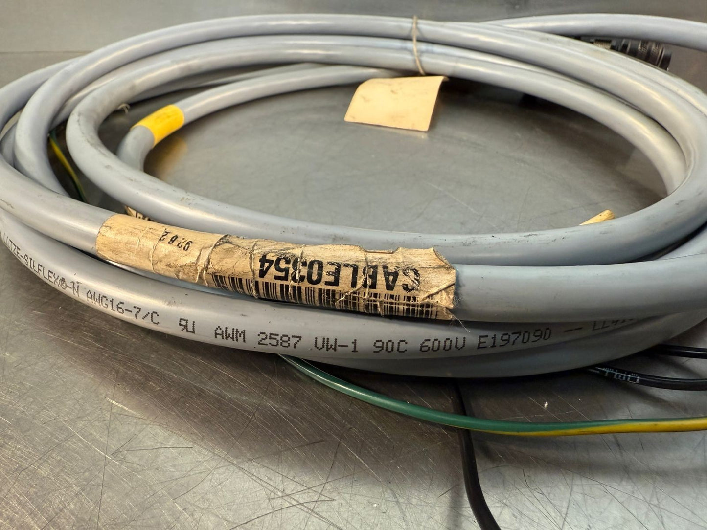 Amphenol Industrial MIL-DTL-5015 connector W/ Cable 0354 (4.5.5)