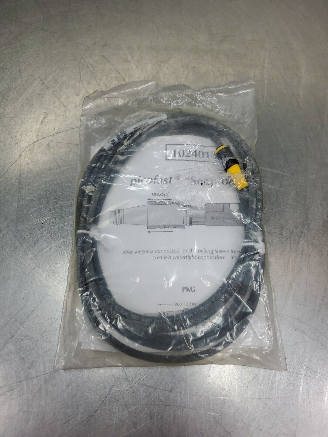 TURCK PKG 3Z-2/S90 picofast PLC Cable, ID#U0065. 5D-35/6