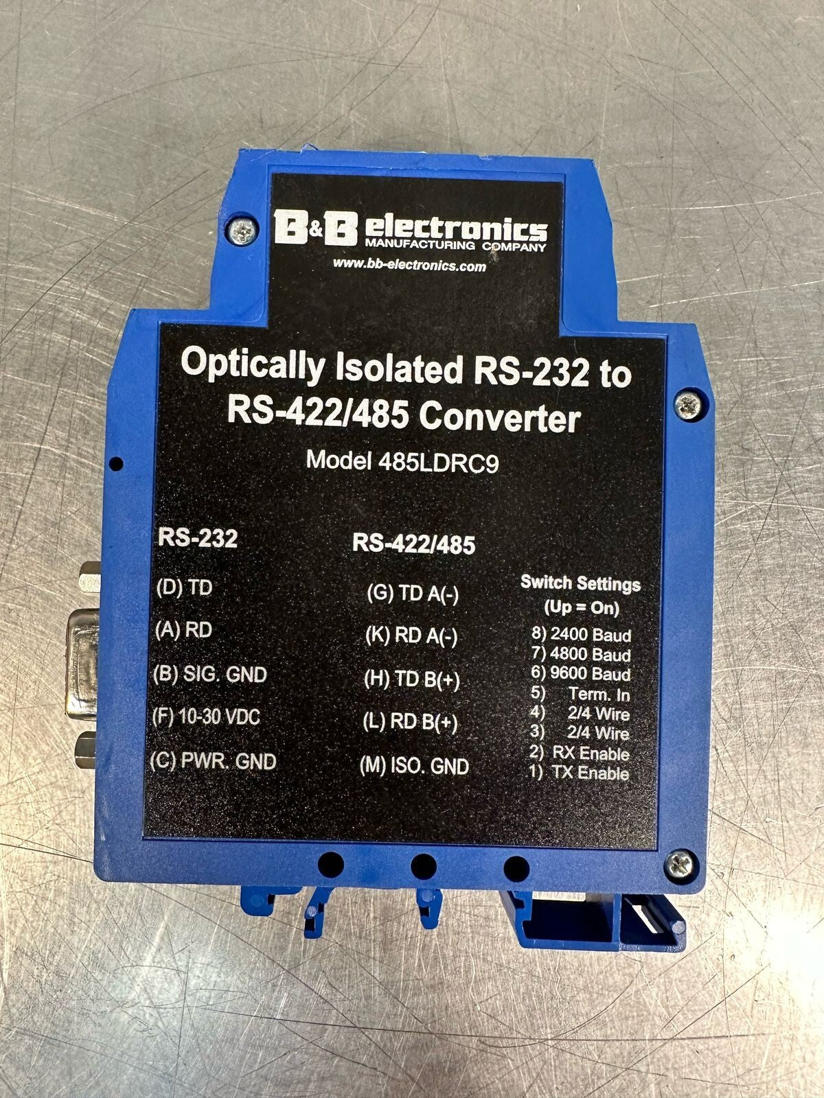 B&b 485LDRC9 Optically Isolated RS-232 to RS-422/485 Conver (7.3.4)