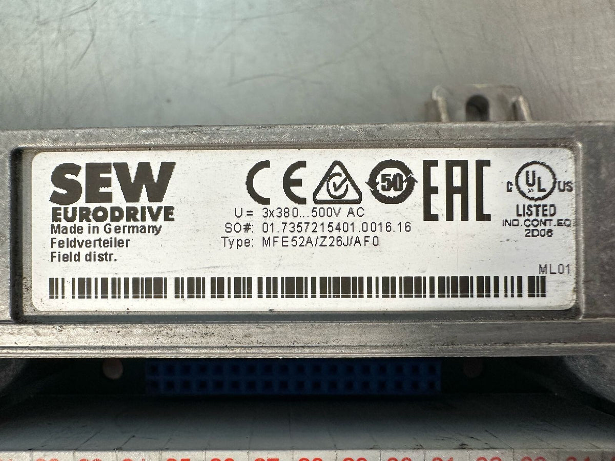 Sew Eurodrive MFE52A/Z26J/AF0 (8.4.3)