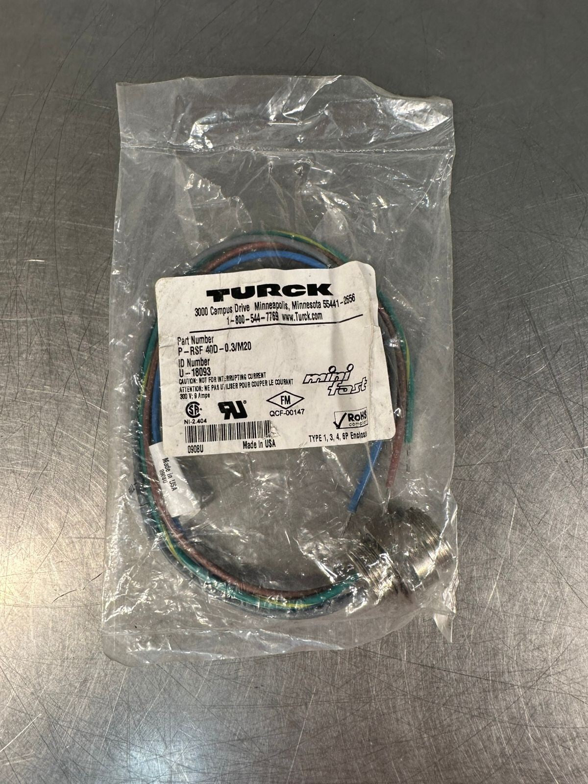 Turck P-RSF-40D-0.3/M20 / P-RSF-40D0.3M20 NEW (2.3.1)