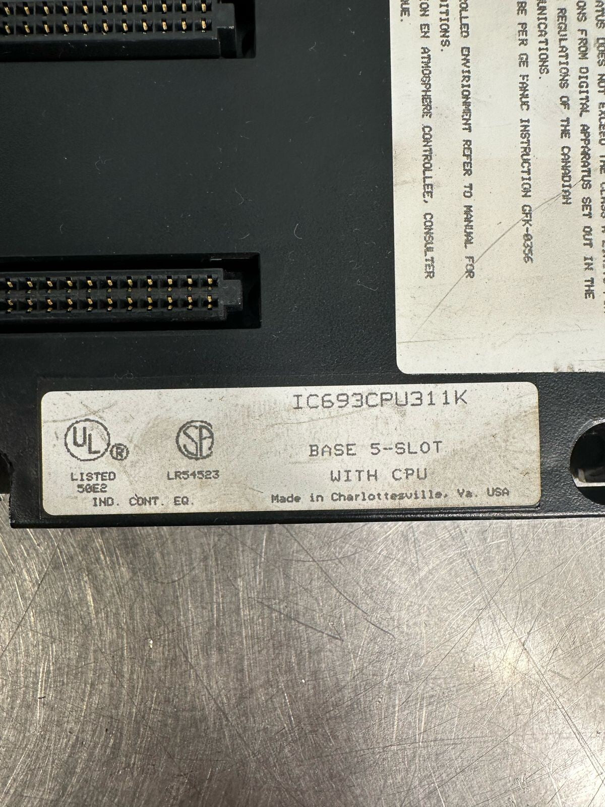 Ge IC693CPU311K BASE 5 SLOT WITH CPU (5.4.2)